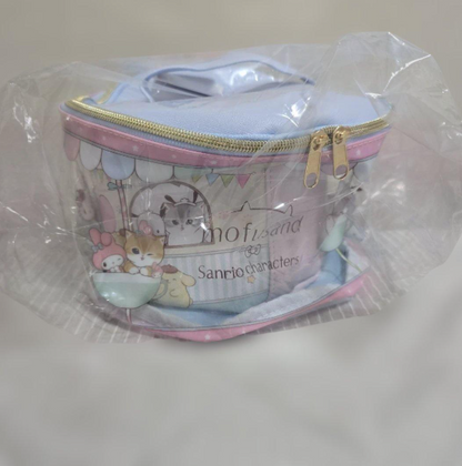 # mofusand x Sanrio Characters Round Vanity Pouch3