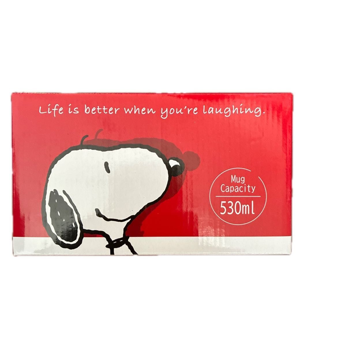 PEANUTS Snoopy 3D Mug 530ml Red Prize Item1
