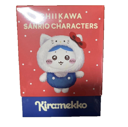 # Chiikawa x Sanrio Characters Kiramekko Mascot  Hachiware Hello Kitty1