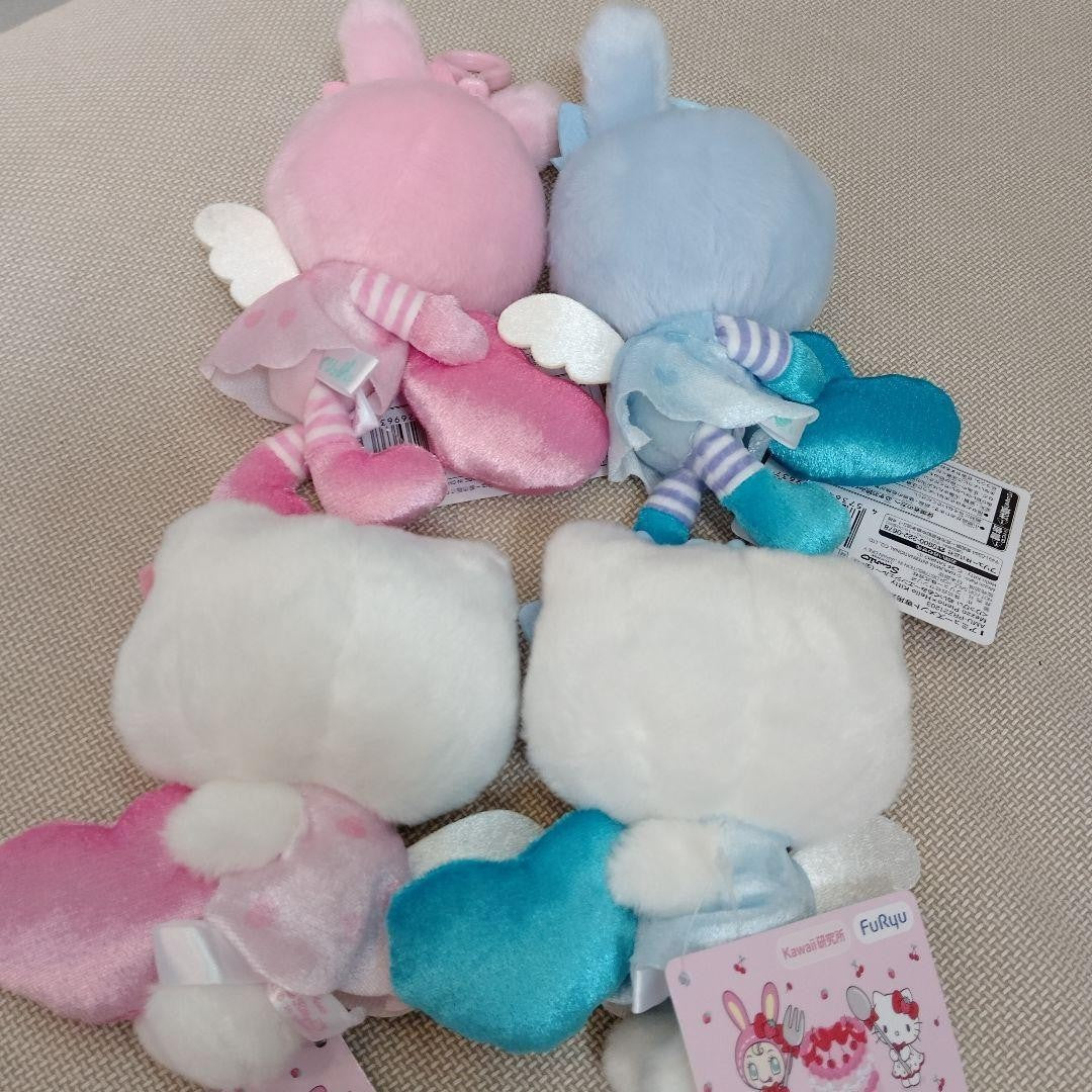 Mezzo Piano×Hello Kitty Clippi Plush Toy ~Angel~ Complete Set1