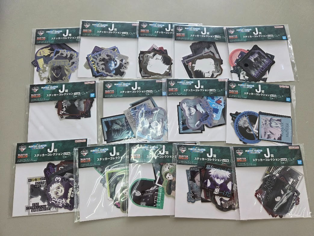 # Ichiban Kuji Hunter x Hunter J Prize Stickers Zoldyck Killua Illumi Set of 140