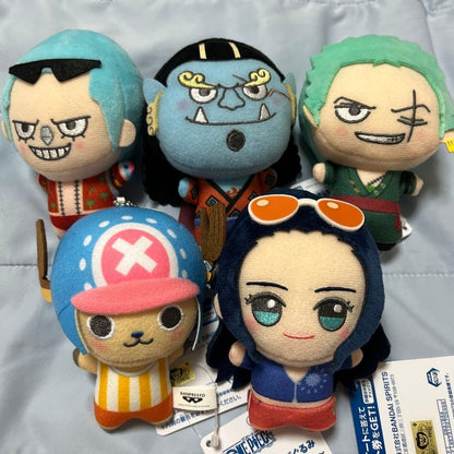 One PIece Chibigurumi Plush Toy The Straw Hats Vol.2 11cm Complete Set0