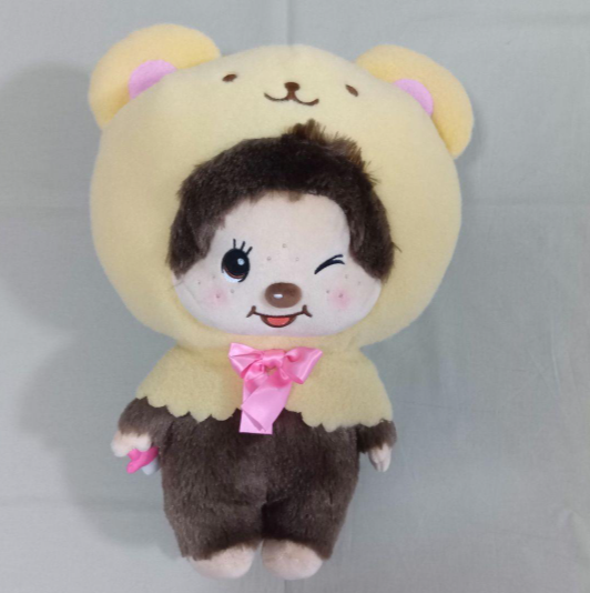 # Monchhichi Bear Cape BIG Plush Toy Yellow0