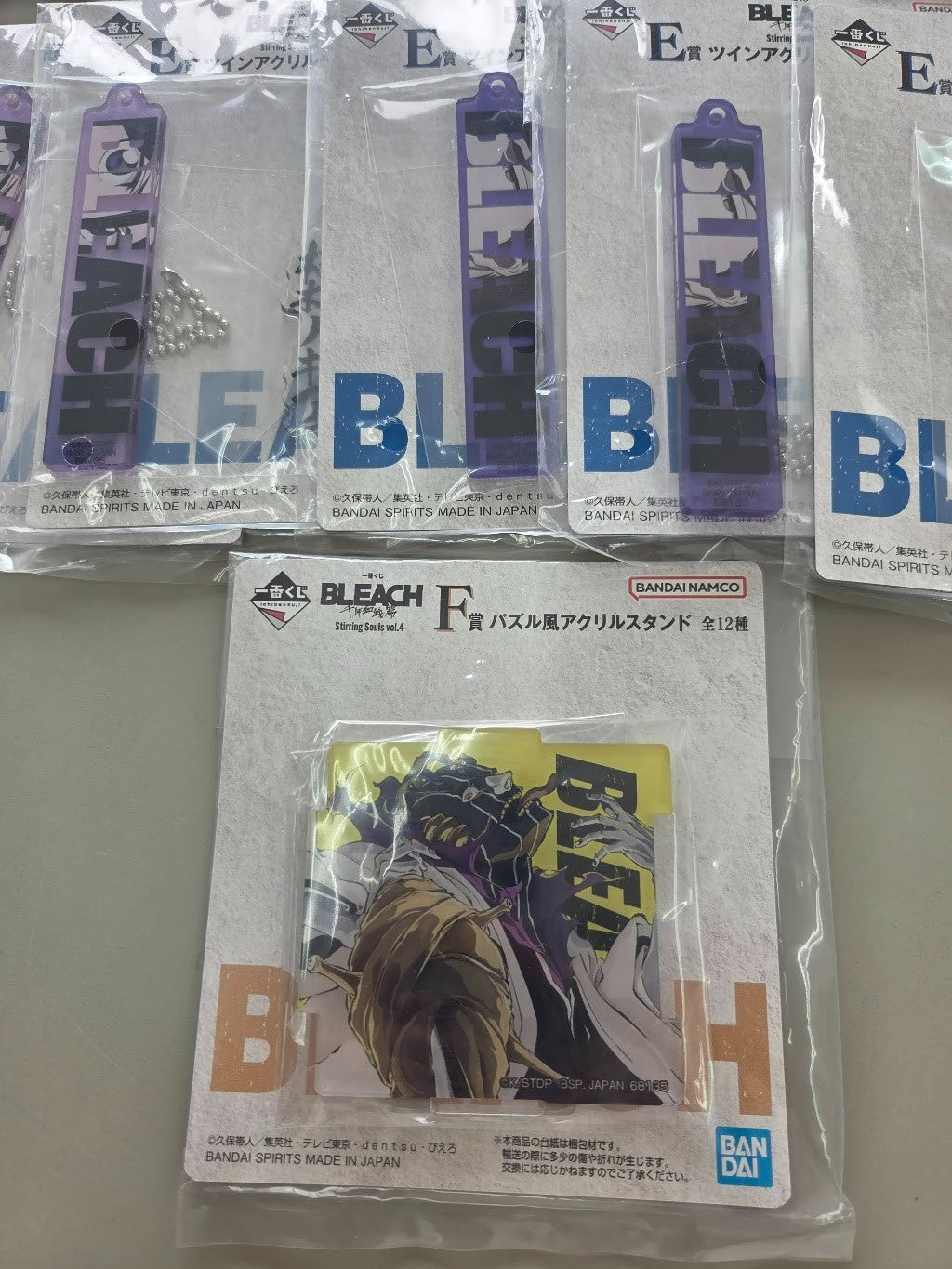 #Ichiban Kuji Bleach Prize E Twin Acrylic Charm Prize F Acrylic Stand Set1