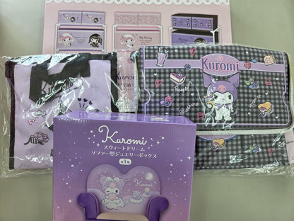 # Jewelry box storage case large insulated multi-bag lunch bag Kuromi set of 40