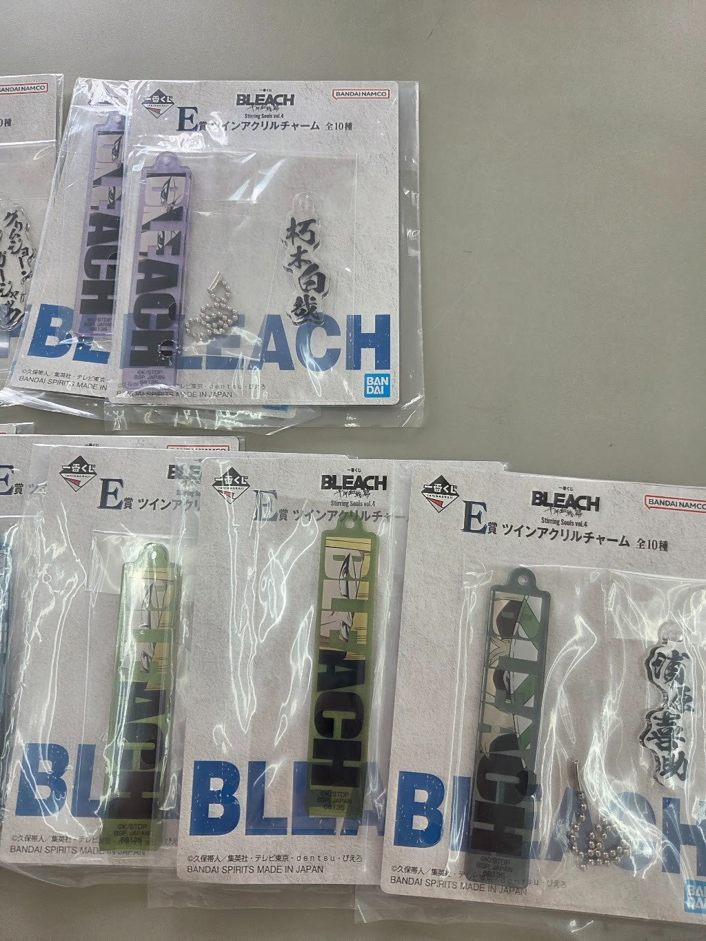 #Ichiban Kuji Bleach Prize E Twin Acrylic Charm Prize F Acrylic Stand Set4