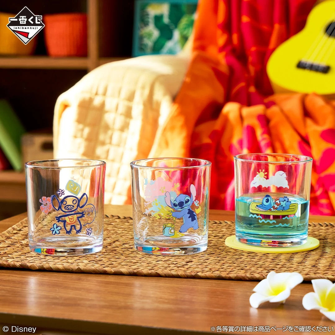 # Ichiban Kuji Stitch Prize G Glass Set of 3 Complete Set1