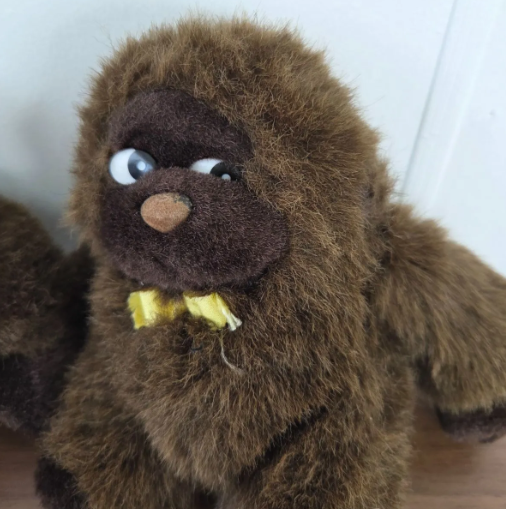 [Used] [Stained] Gorilla plush toy Retro set of 25
