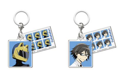 # Capsule Toy Durarara!!x2 Furatto Mejirushi Accessory Celty Shinra set0
