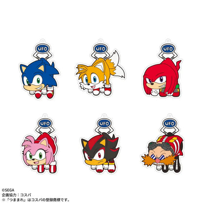 Sonic the Hedgehog UFO Tsumagare Clear Key Chain Sonic1