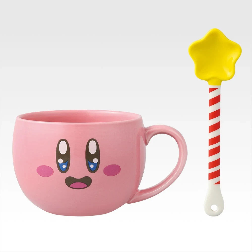 Ichiban Kuji Kirby PUPUPU GOURMET Prize C Soup Mug & Spoon0