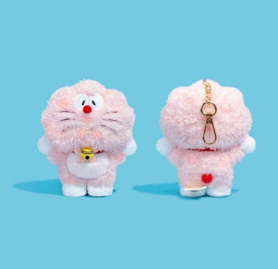 # 100% Doraemon & Friends Keychain Mascot  Cherry Blossom0