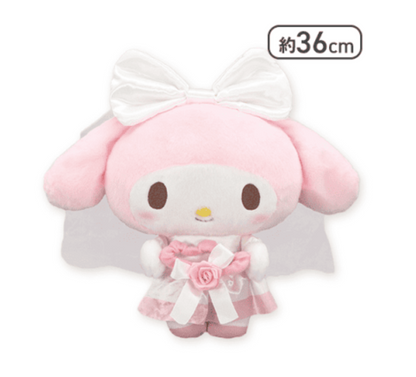 My Melody Oshi Wedding BIG Plush Toy0