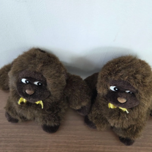 [Used] [Stained] Gorilla plush toy Retro set of 21