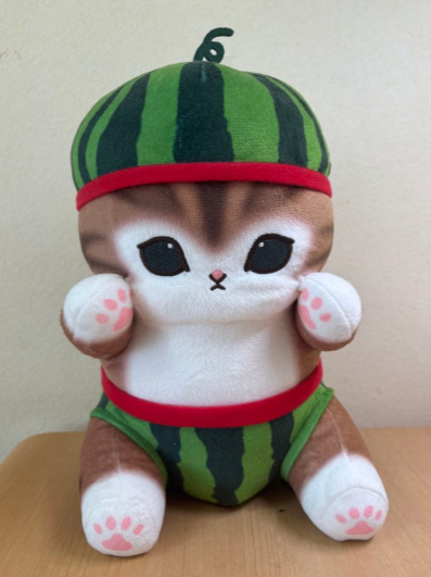 mofusand Fruit Cat BIG Plush Toy Watermelon2