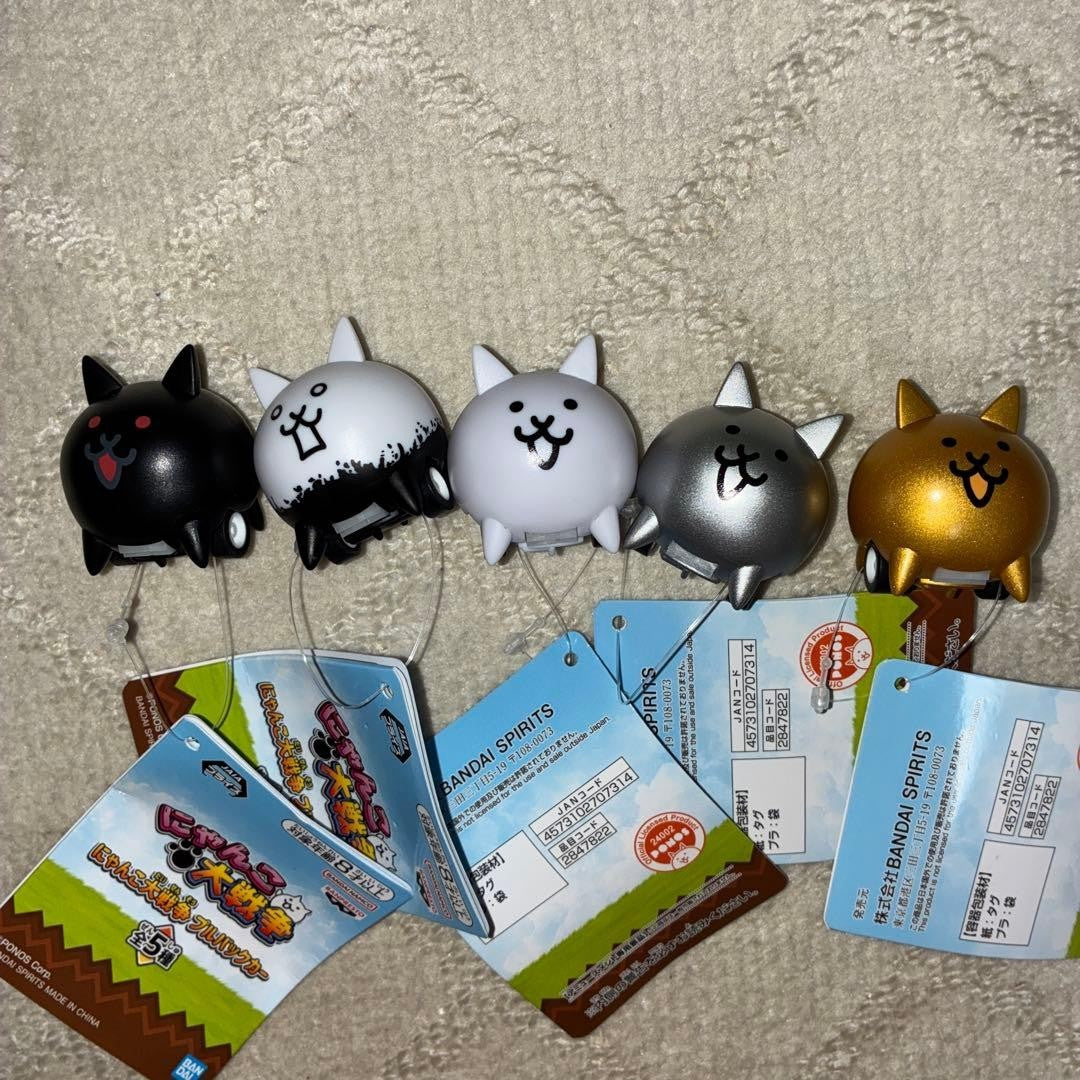 Nyanko Great War Pull Back Car 4cm Complete Set0