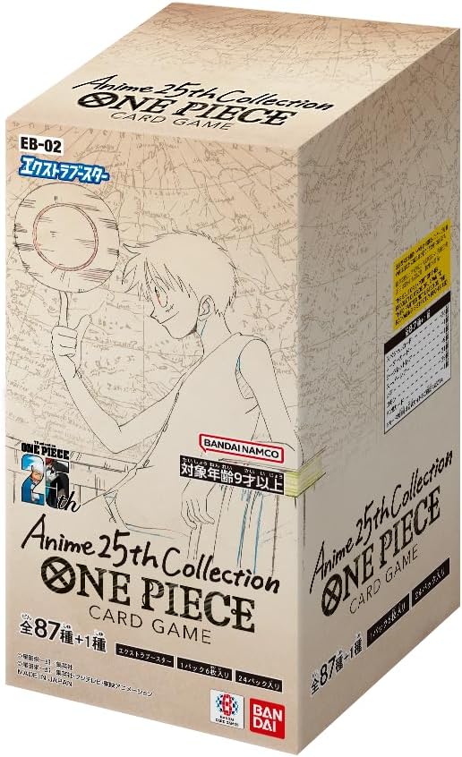 BANDAI ONE PIECE Card Game Extra Booster Anime 25th collection 24 packs