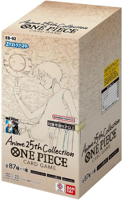 BANDAI ONE PIECE Card Game Extra Booster Anime 25th collection 24 packs