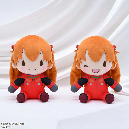 Evangelion Series Fuwapuchi Plush toy Asuka M 16×10×22cm set
