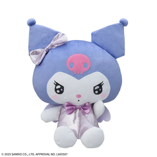 Sanriocharacters x Nicomakel plush toy "Kuromi" 18×13×28cm