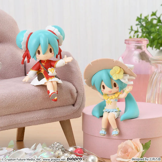 Hatsune Miku Series Fuwapetit Chokonose Mini Figure Hatsune Miku Vol.2 set