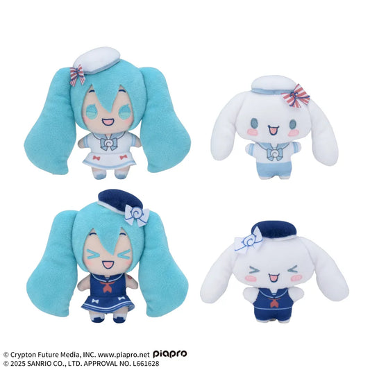 Hatsune Miku x Cinnamoroll Mascot - Marine Style 14×4×10cm set