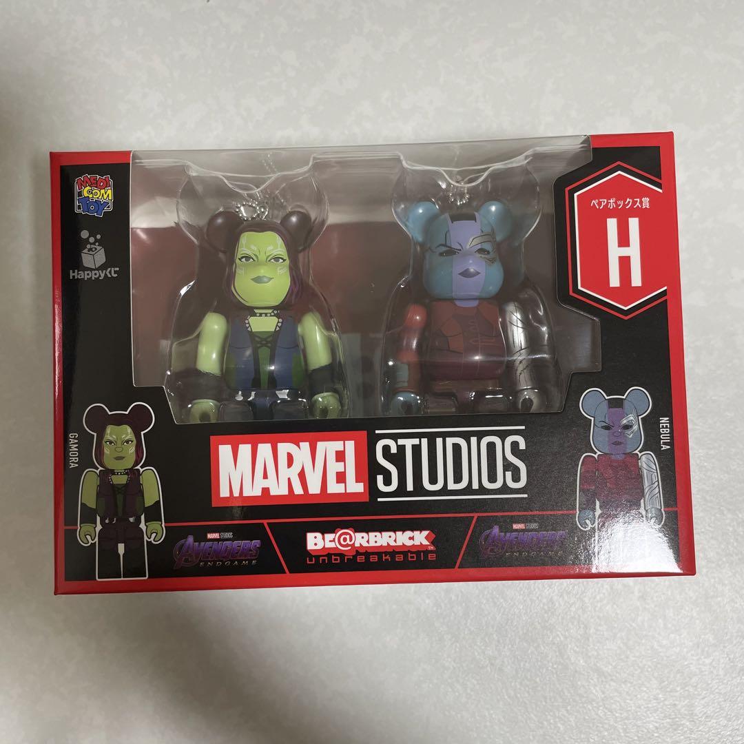 MARVEL STUDIOS / Happy Kuji BE@RBRICK BE@RBRICK 100% Pair set H