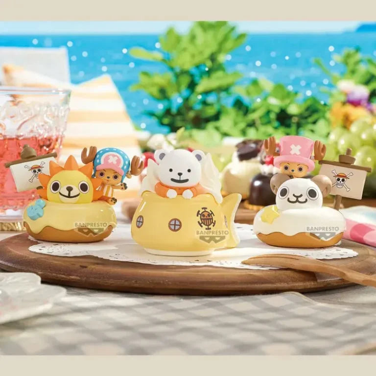 "One Piece" Paldolce collection Chopper, Bepo and Pirate Ship Complete set