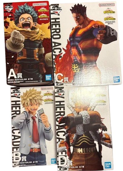My Hero Academia Ichiban Kuji A B C D Figure set New Japan