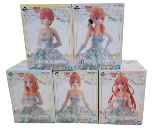 The Quintessential Quintuplets Ichiban Kuji Bride New Japan set