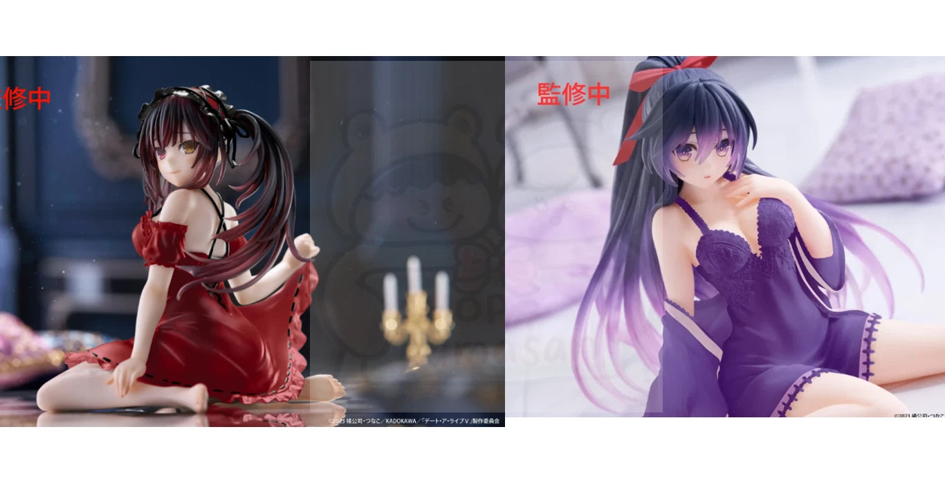 Date a Live V Desktop Cute Tokisaki Yatogami Figure Night Wear Renewal set