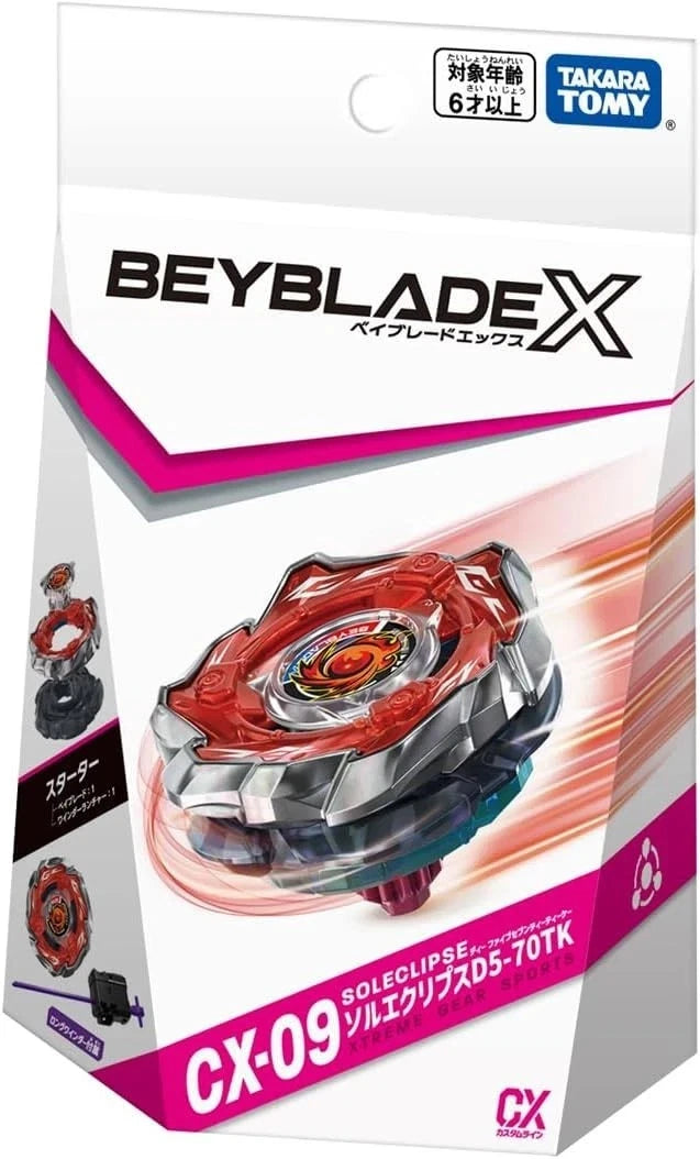 PSL Takara Tomy Beyblade X CX-09 Starter Sol Eclipse D5-70TK
