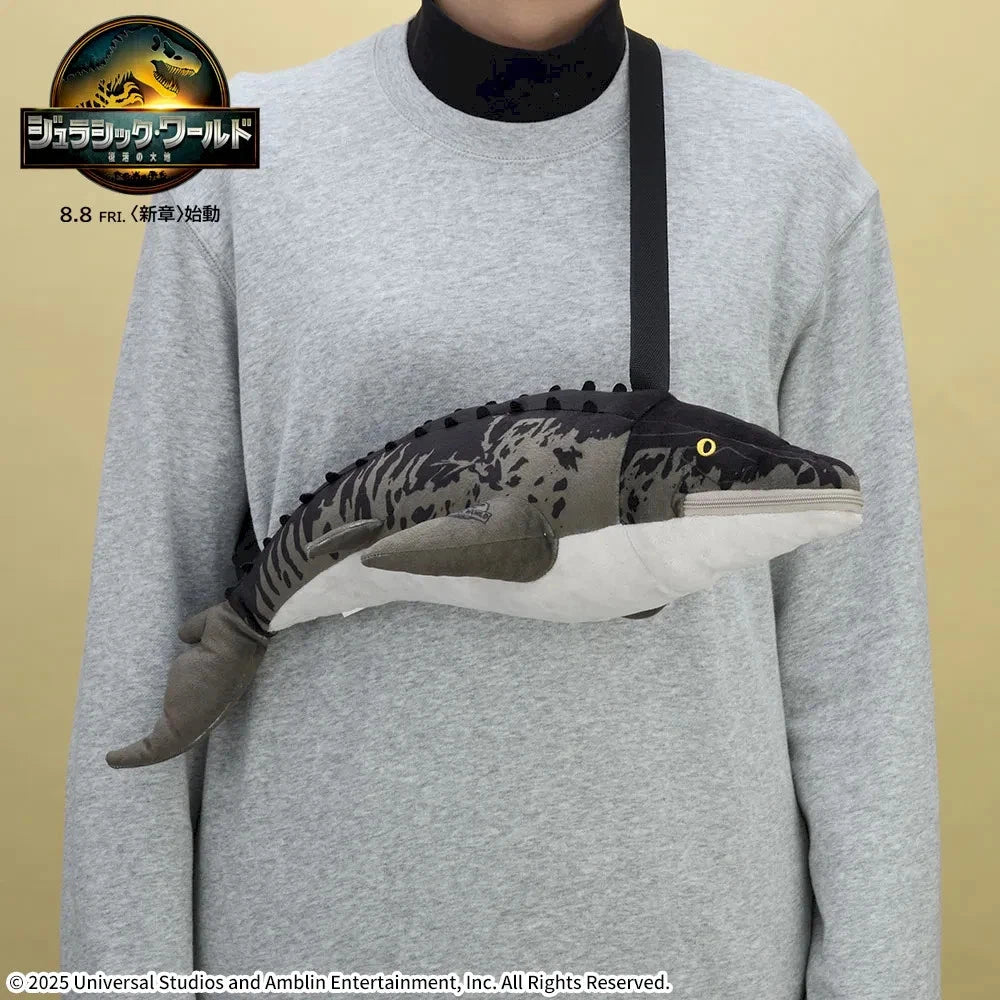 Jurassic World / Land of Resurrection Plush Shoulder Bag "Mosasaurus"
