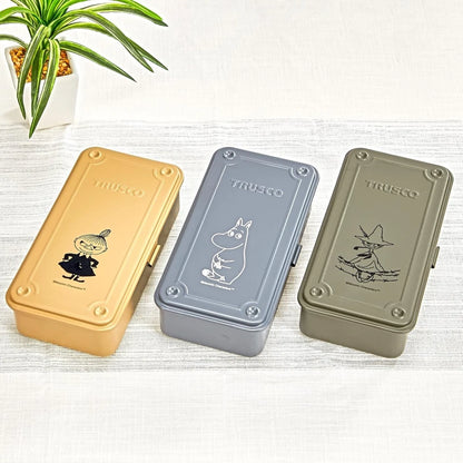 TRUSCO Tool Box with Moomin Illustration - Trunk Shape Snufkin