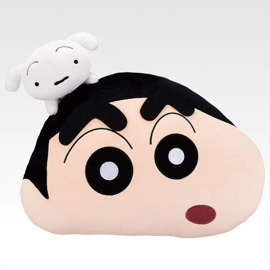 Ichiban Kuji Crayon Shin chan I'm full Last One Shin-chan face cushion 40cm