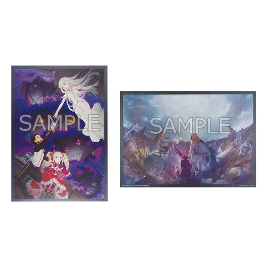 Ichiban Kuji Re:ZERO I will remember this day C Prize Metalic Seat A3 Size set