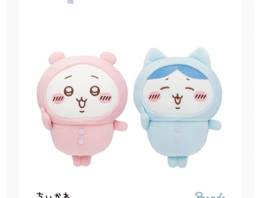 Chiikawa Pajama Big Plush Toy 30cm Set Of 2 Chiikawa Hachiware