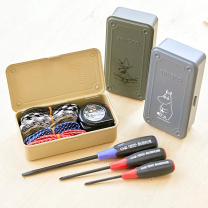 TRUSCO Tool Box with Moomin Illustration - Trunk Shape Snufkin