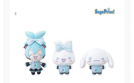 Hatsune Miku Cinnamoroll Mini Plush Toy Set Of 3 New