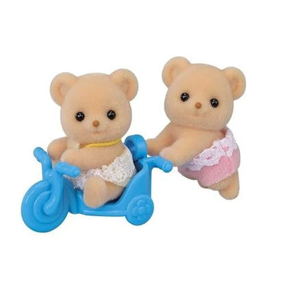 Sylvanian Families Ku-70 Biscuit Bear Twins Dolls Set EPOCH Calico Critters