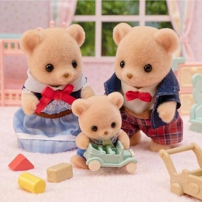 Sylvanian Families FS-59 Biscuit Bear Family Set Calico Critters Doll Epoch 2025