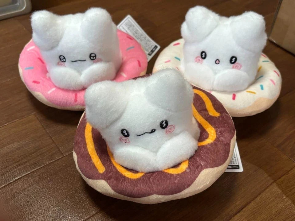 Hanamaru Obake Ghost Plush toy Doughnut 14cm Complete set