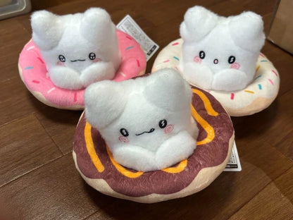 Hanamaru Obake Ghost Plush toy Doughnut 14cm Complete set