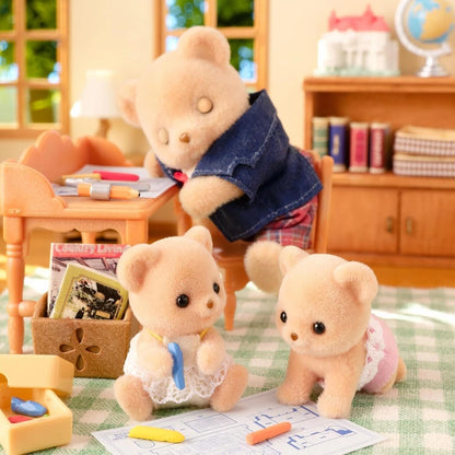 Sylvanian Families Ku-70 Biscuit Bear Twins Dolls Set EPOCH Calico Critters