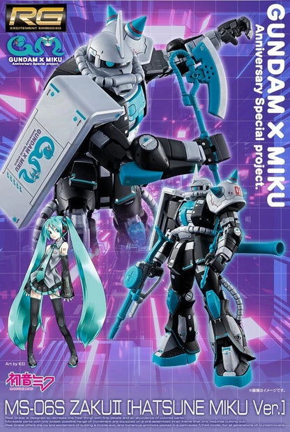 PSL RG 1/144 MS-06S Zaku II [Hatsune Miku Ver.] Premium Bandai limited edition