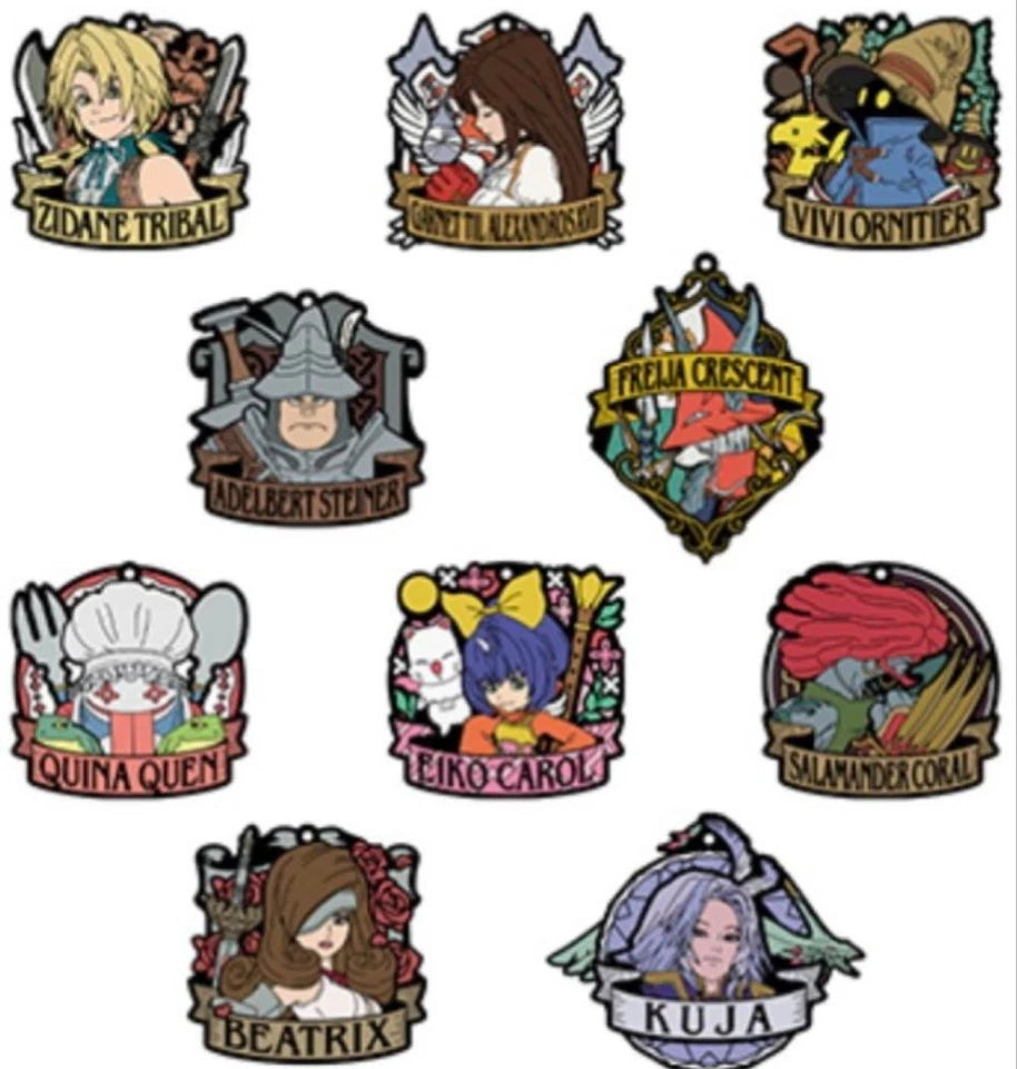 FINAL FANTASY IX 25th ANNIVERSARY Kuji Prize E Rubber Keychain Set