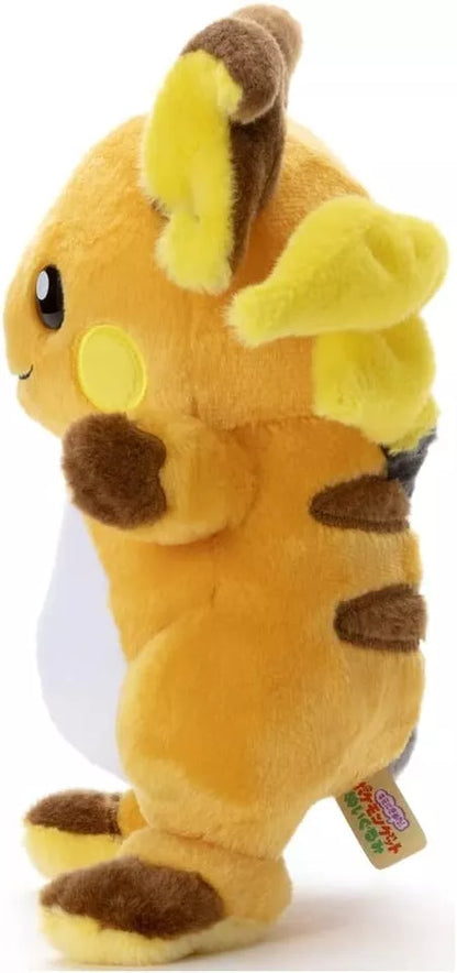 TAKARA TOMY Pokemon Get Pocket Monster Raichu Plush Doll 23cm Stuffed Toy